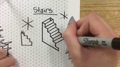 Isometric Drawing Tutorial: Stairs