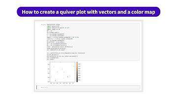 How to create a quiver plot with vectors and a color map | kandi Use Case