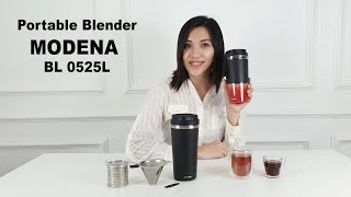 Portable Blender MODENA BL0525 L Terbaik Bisa Blender biji kopi, buah dan seduh teh di manapun