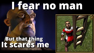 The Bull has LADDEROPHOBIA (Fear of LADDERS?) - Stronghold 2 Meme