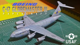 BOEING C-17 (GLOBEMASTER III) U.S. AIR FORCE PAPERCRAFT