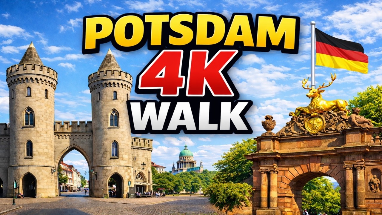 Potsdam Germany Walking Tour 4K 🇩🇪 | Beautiful City Walk & Historic Landmarks