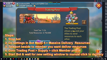 Lords Mobile Massive Deliver RSS (Genesis Auto Bot)