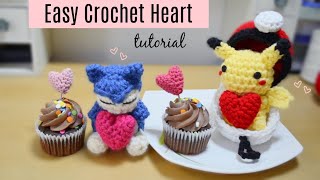 Easy Crochet Heart - Amigurumi Tutorial (Quick and Simple!) by Ami Amour 3,212 views 2 years ago 9 minutes, 20 seconds