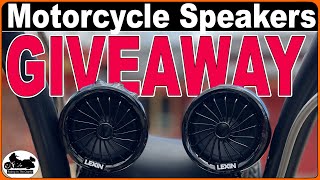 Motorcycle Speakers GIVEAWAY! LEXIN  LX-Q3 Install and Review! screenshot 3