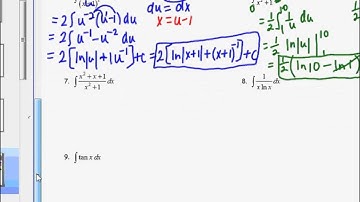 Calculus 5.2 Integral of Natural Log