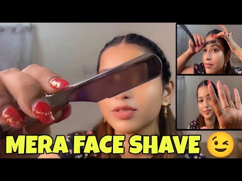 ASMR FACE SHAVING MISS BARBER FACE SHAVING STRAIGHT RAZOR SHAVING MISS BARBER
