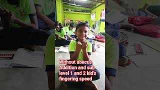 without abacus Addition and subtraction FINGERING speed #abacus #mentalmath