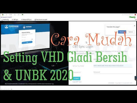 Cara Mudah Setting VHD Gladi Bersih UNBK 2020