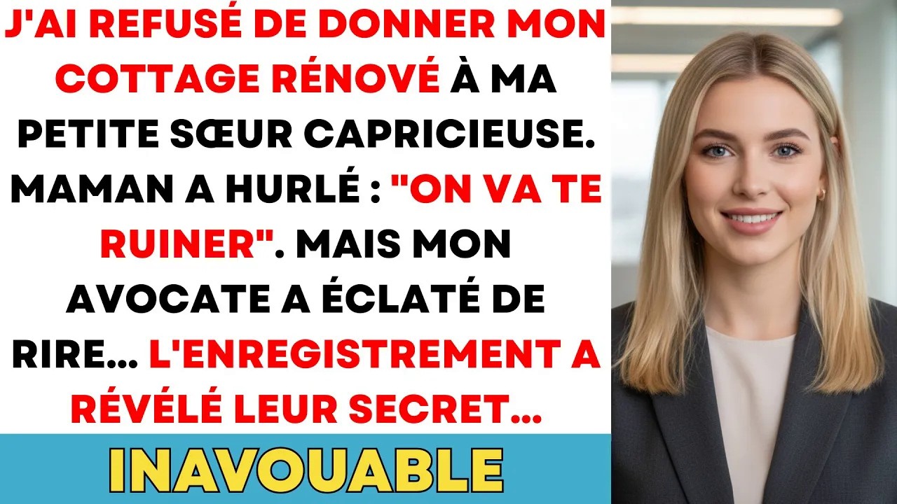 Au dîner de fiançailles de ma sœur, mon père a annoncé que je « donnais » ma maison rénovée à ma petite sœur capricieuse. J'ai dit non. Ma mère m'a donné un coup de pied sous la table, et mon père...