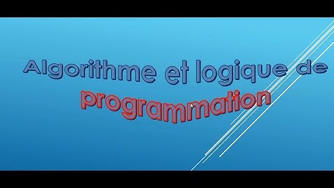 Algorithme patie4 instruction d