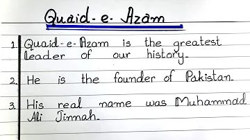 15 lines on Quaid e Azam in English |  Essay on Quaid e Azam in English | English Essay Writing