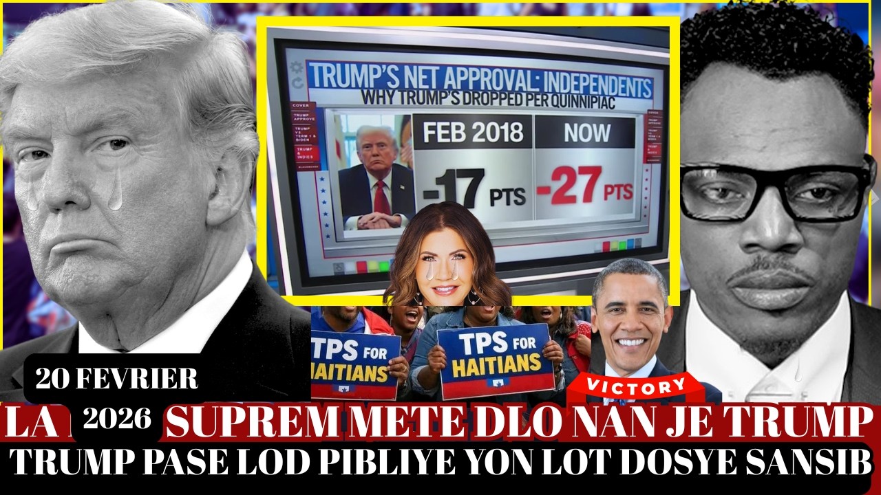 MOVEZ NOUVEL POU GOUVENMAN TRUMP LA,KOU SUPREM ELIMINE DWWA DE DWåN YO ZEN PETE,YON LT DOSYE PRAL ST