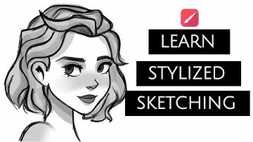 Stylized sketching in infinite painter|Loomis method of head|infinite painter tutorial