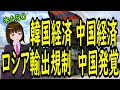 韓国経済 と食糧インフレ中国 ロシアに部品輸出