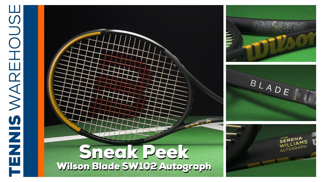 Take a Closer Look at the Wilson Blade SW (Serena Williams!) 102 Autograph  Tennis Racquet ✨