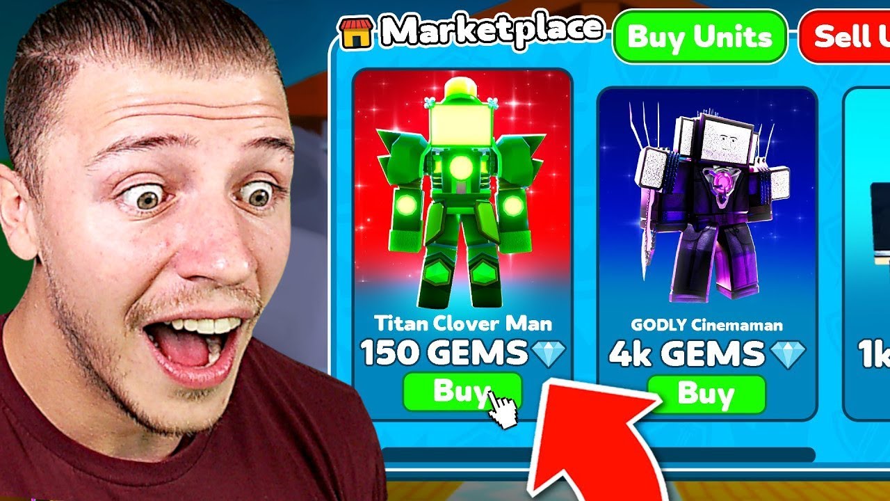 Ich Kaufe TITAN CLOVER MAN in Toilet Tower Defense