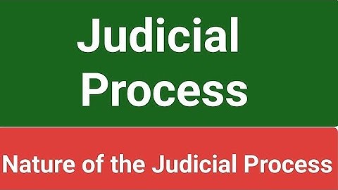 #Judicial Process (Nature)