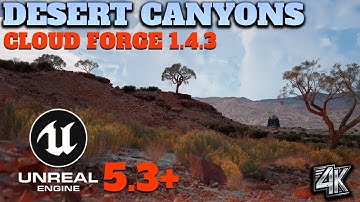 Desert Canyons Render in Unreal Engine - Cloud Forge 1.4.3 #unrealengine5 #ue5 #cloudforge