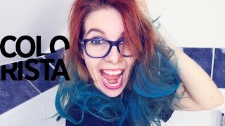 Teal hair spray fail #colorista