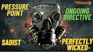 Tinkerer Ongoing Directives pressure point sadist build - THE Division 2