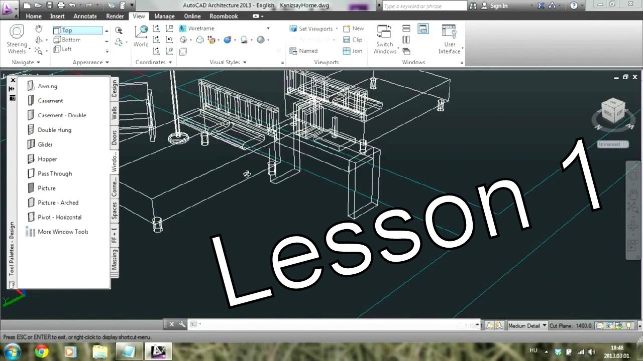 AutoCAD Architecture Tutorial for Beginners 1 YouTube