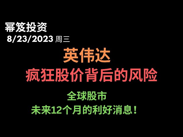 第954期「幂笈投资」8/23/2023 暴涨的英伟达，股价风险知多少？｜ 全球股市未来12个月还会涨不停！｜ moomoo