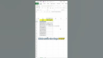 [Thủ thuật Excel] Cách che nhanh một phần của số điện thoại trong Excel (P2)! #Shorts