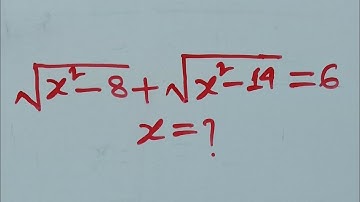 A Nice Square  Root  Math Olympiad Algebra Problem . Can you Solve this ?