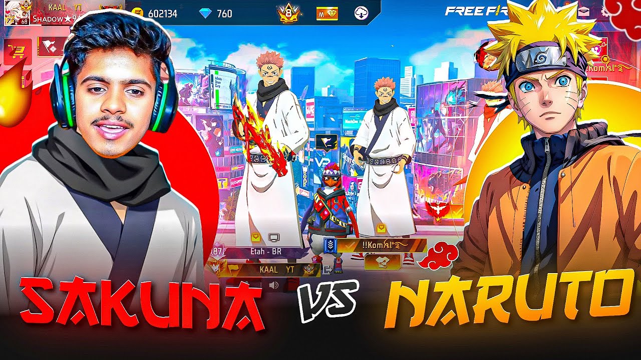 Sukuna vs Naruto 😈🔥 | Free Fire Legendary Battle || KON HAI ASLI PRO