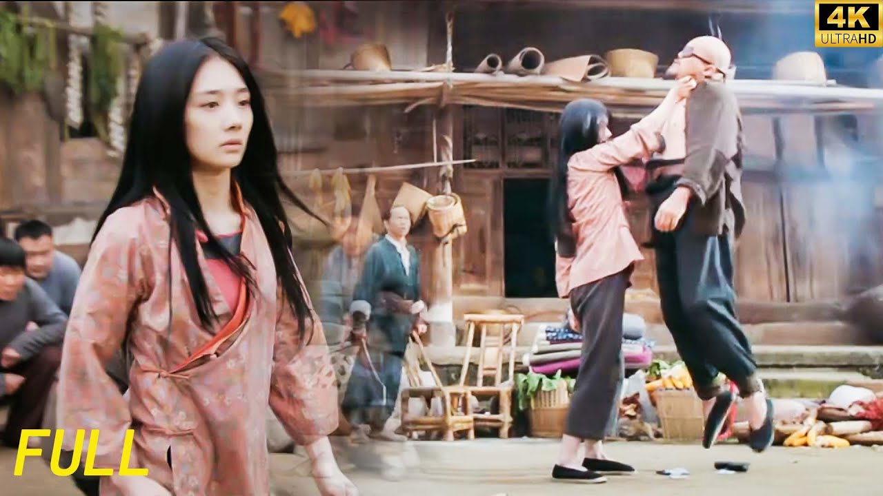 【2025爆燃動作片】囂張惡霸搶劫屠村，下一秒功夫女孩挺身而出，以一己之力擊殺全場惡霸！#drama #功夫 #战斗