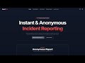 ReportNow - AI-Powered Anonymous Incident Reporting