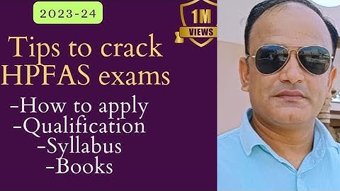 How to prepare HPFAS exam #Tips to crack #SAS exam  # HPPSC  for HPFAS #by sankhyansir #hipa #sanjay