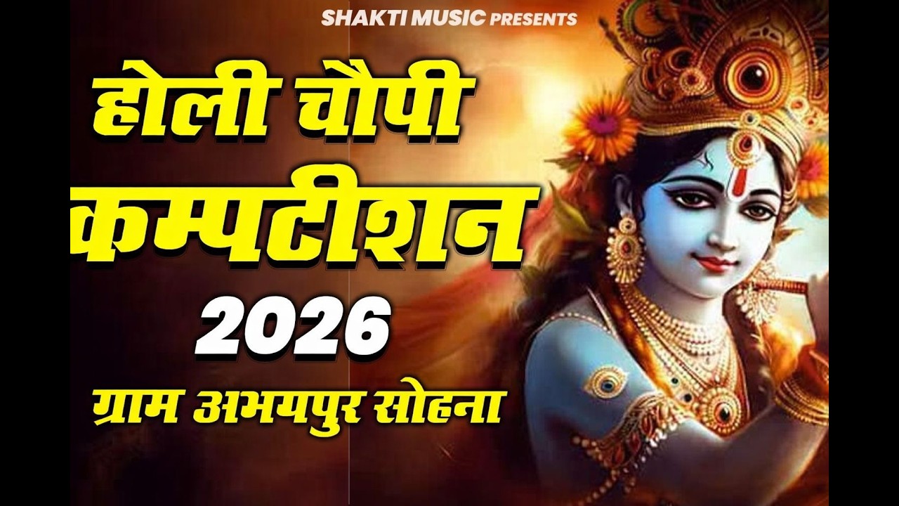 LIVE -  अभयपुर  होली चौपी कम्पटीशन 2026 - Abhaypur Holi Competition  - Shakti Music