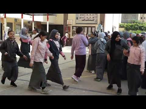 خطة الاخلاء بمدرسة ابن رشد الاعدادية بنات بإدارة الزيتون التعليمية 