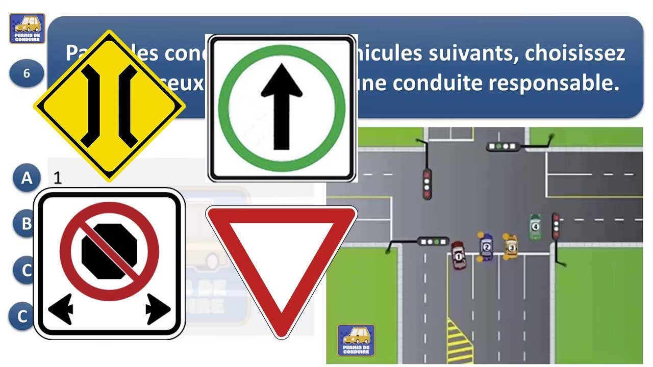 Examen théorique saaq Québec 2024 code de la Sécurité routière saaq