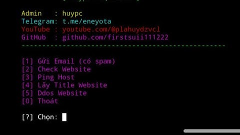 Share tool ddos web và spam email