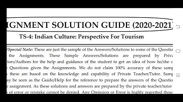 TS 4 IGNOU SOLVED ASSIGNMENT 2020-21