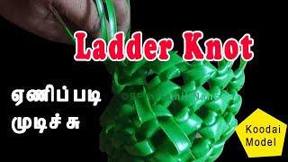 ஏணிப்படி முடிச்சு சுலபமாக பின்னும் முறை | Ladder knot making for Beginners | EPIn Tamil Nanban