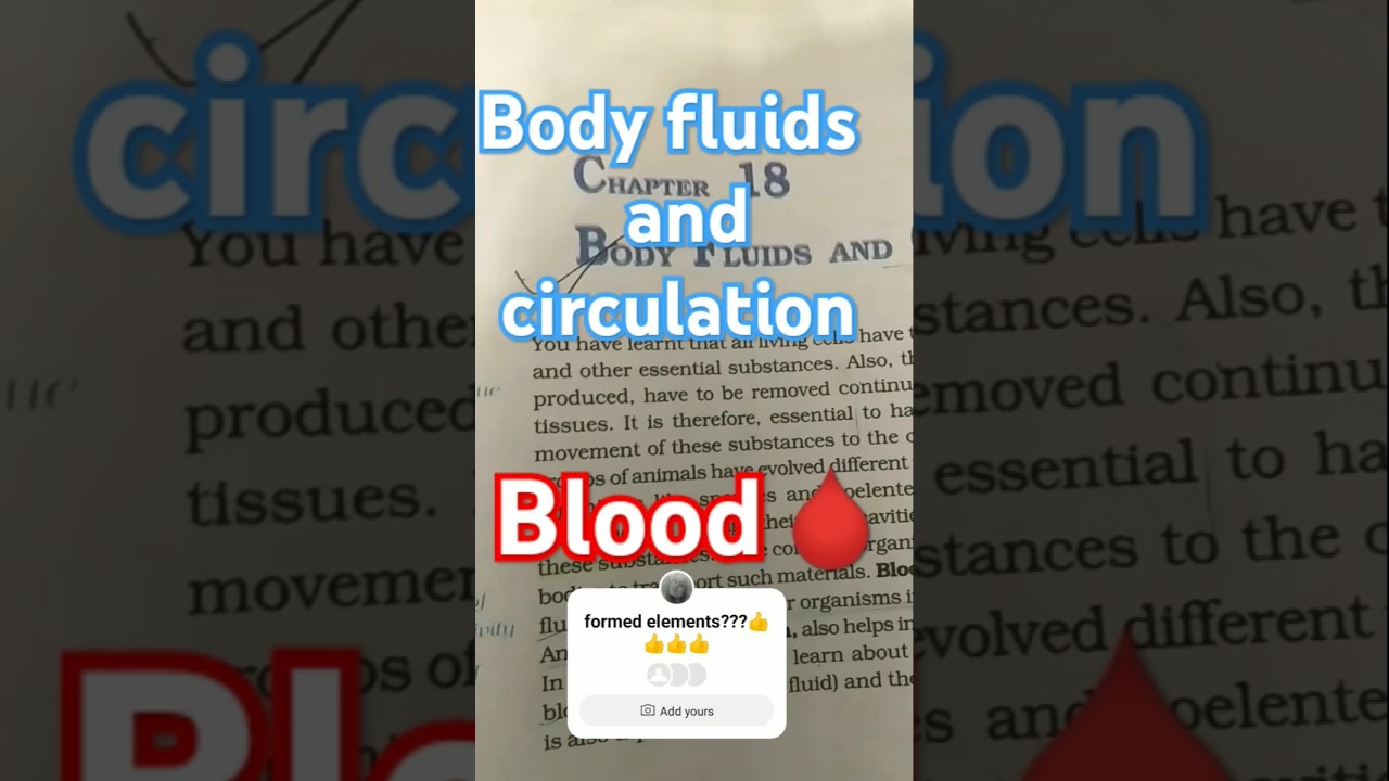 Body fluids and circulation 