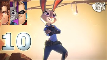 DISNEY HEROES Battle Mode Gameplay Walkthrough Part 10 - Leveling Up (iOS Android)