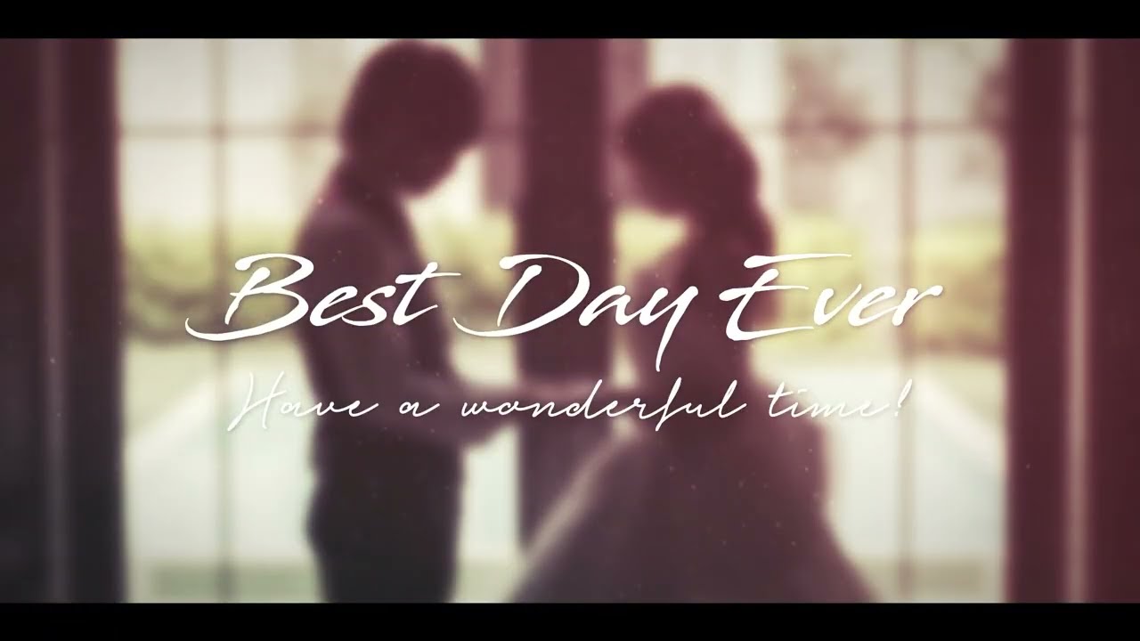 【結婚式ムービー𝒄𝒐𝒖𝒍𝒆𝒖𝒓】結婚式オープニングムービー（バラ）実例紹介