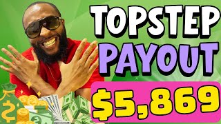 Topstep Payout $5,869 on five funded accounts (Payout Walkthrough) #topstep #topsteppayout