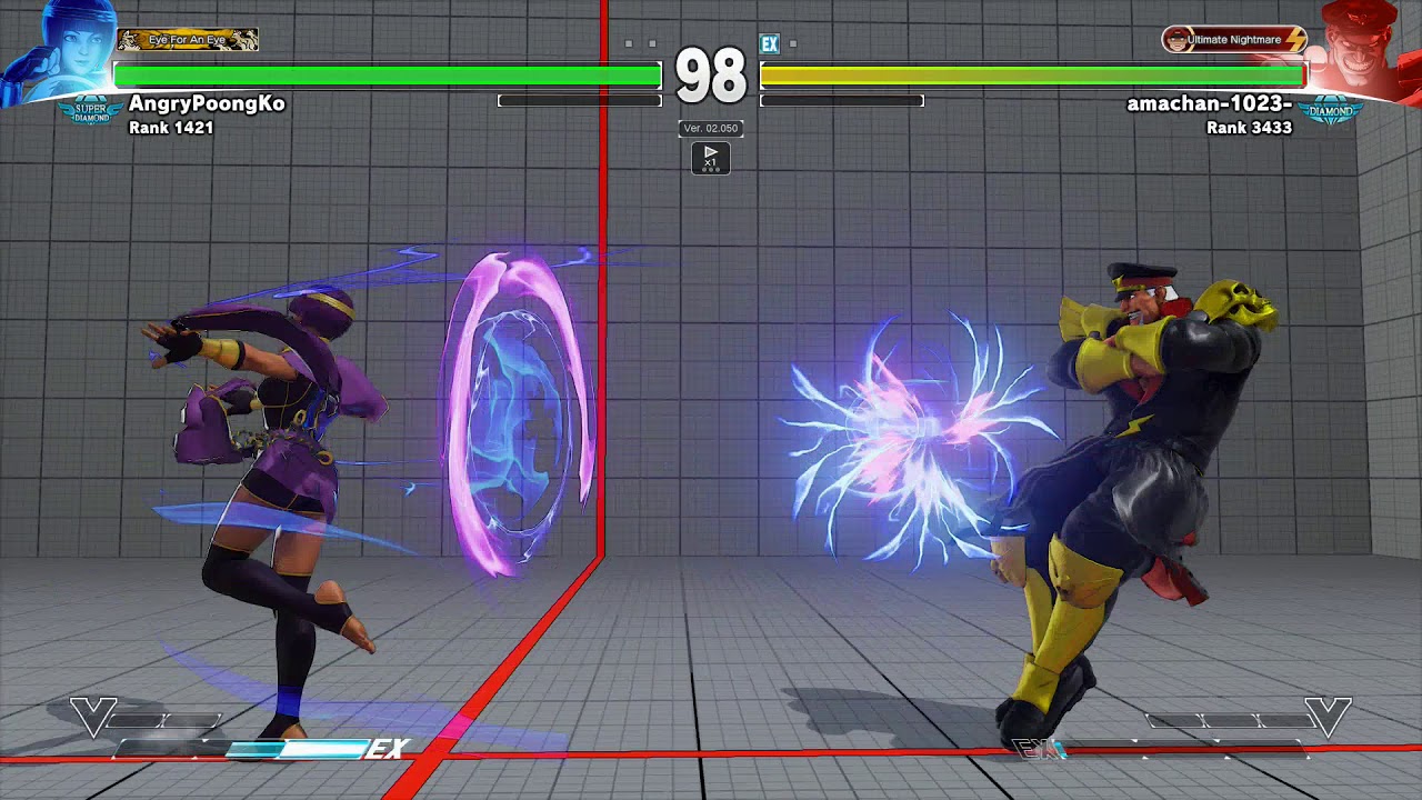 SFV~ Menat (AngryPoongKo) vs. M.Bison (amachan-1023-) HD