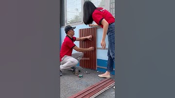 Hướng dẫn thi công tấm ốp lam sóng pvc ốp tường cực dễ