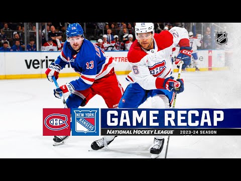 Canadiens @ Rangers 4/7 | NHL Highlights 2024