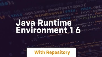 java runtime environment 1 6