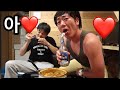 (수익창출❌)아키오빠랑 코티지에서 술‼️あきオッパとコテージで酒飲みました！