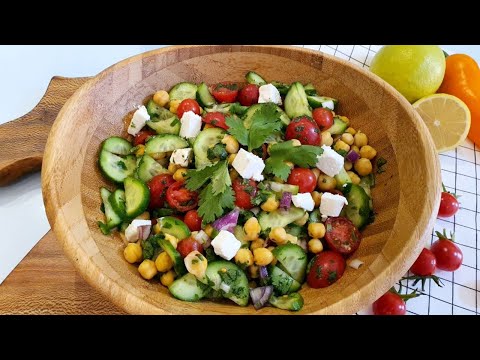 Protein Salad Recipes 🥗 | protein chickpea salad recipe. 🥗❤️