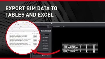 Export BIM Data to Tables and Excel with ARES CAD Software